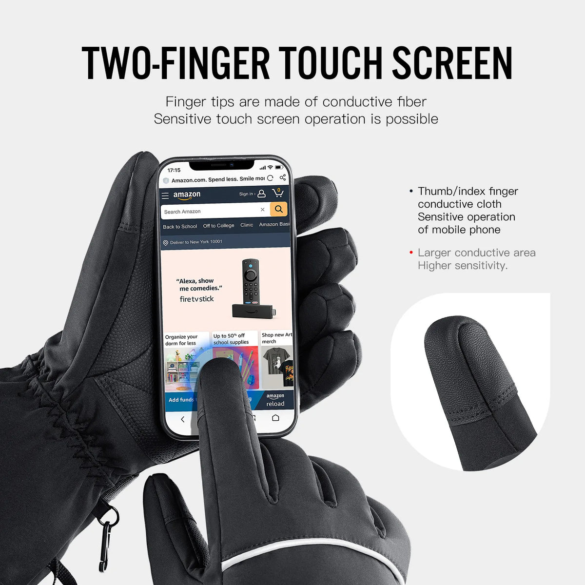 Gants Chauffants KeepWarm® - D'Hiver Intelligents