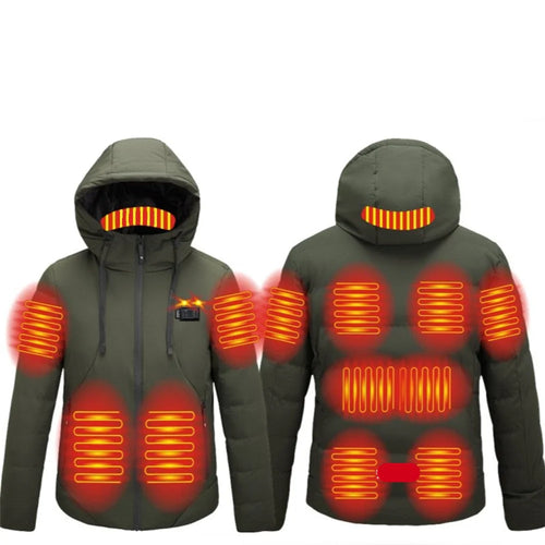 BLOUSON CHAUFFANT ÉPAIS 11 ZONES DE CHAUFFE ET DOUBLE CONTRÔLE