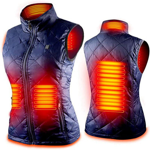 Gilet chauffant en coton pour femme