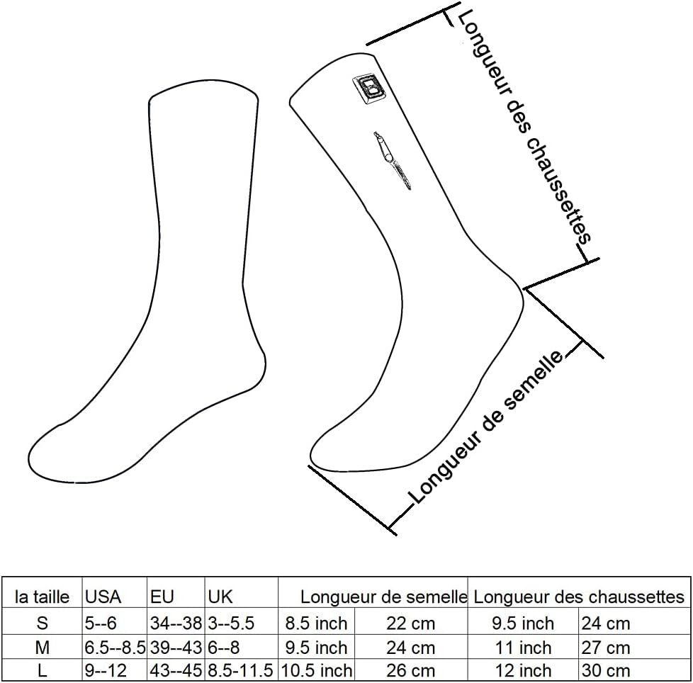 Chaussettes Magiques Chauffantes