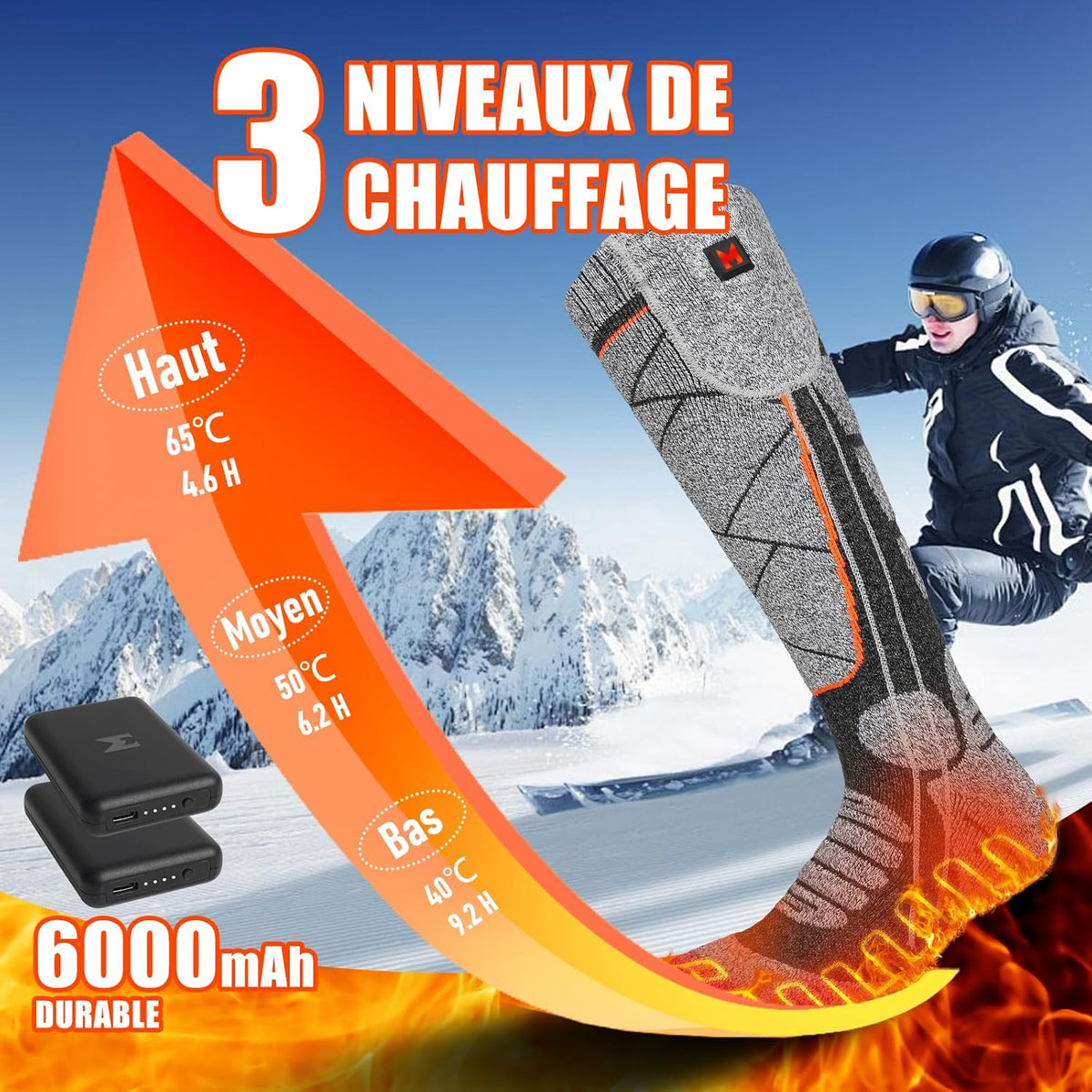 Chaussettes Chauffantes Confort