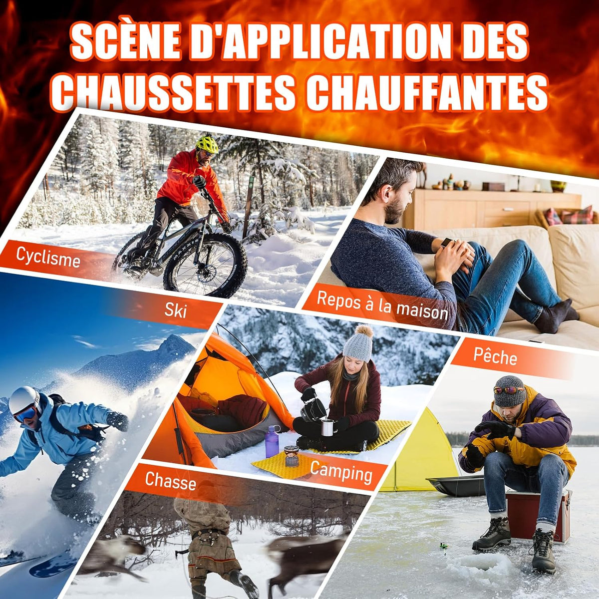 Chaussettes Chauffantes Confort