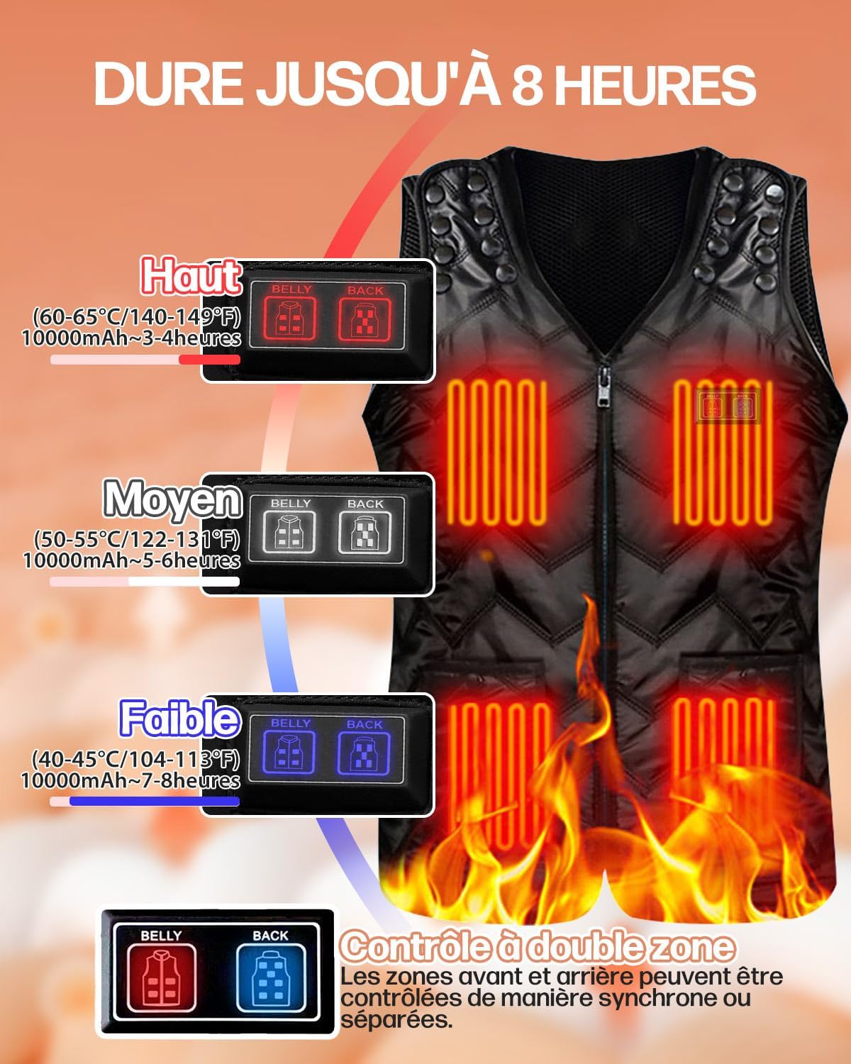 Gilet Chauffant Confort Douillet  KeepWarm® Chasse Sport