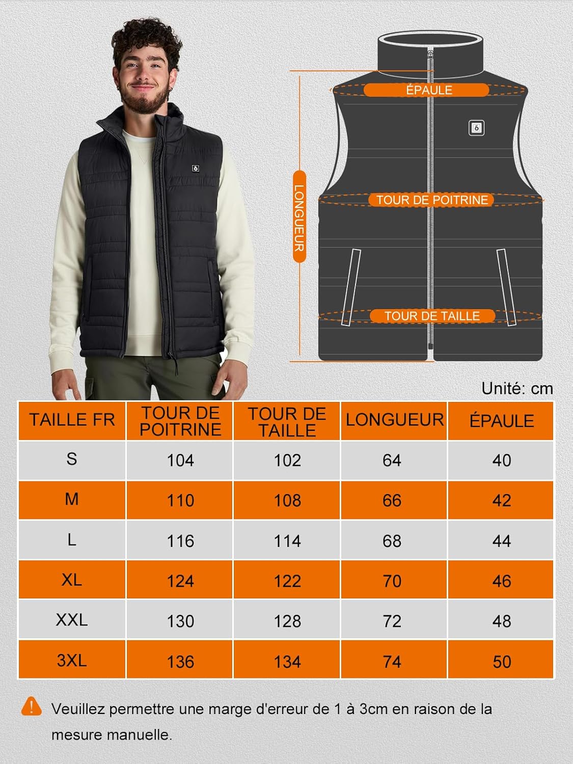 Gilet Chauffant Ultra-Chaud KeepWarm® - Sans Manches Premium