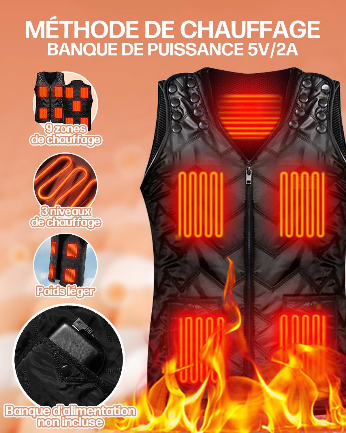Gilet Chauffant Confort Douillet  KeepWarm® Chasse Sport