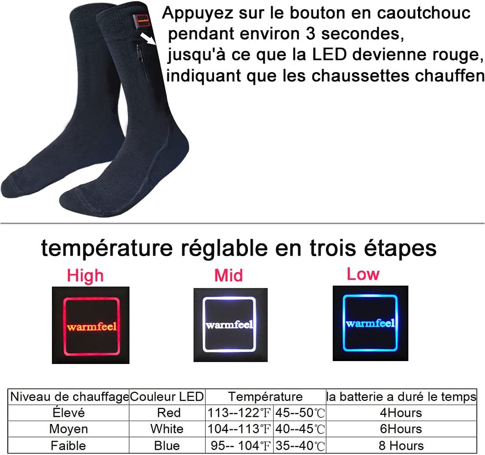 Chaussettes Magiques Chauffantes