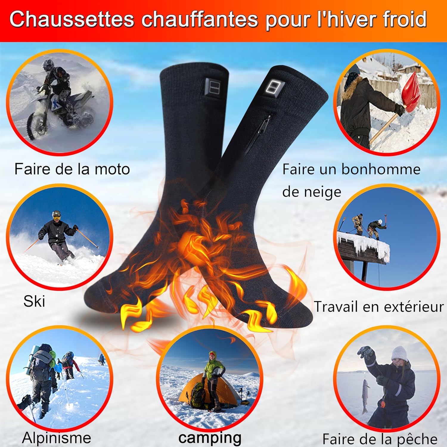 Chaussettes Magiques Chauffantes