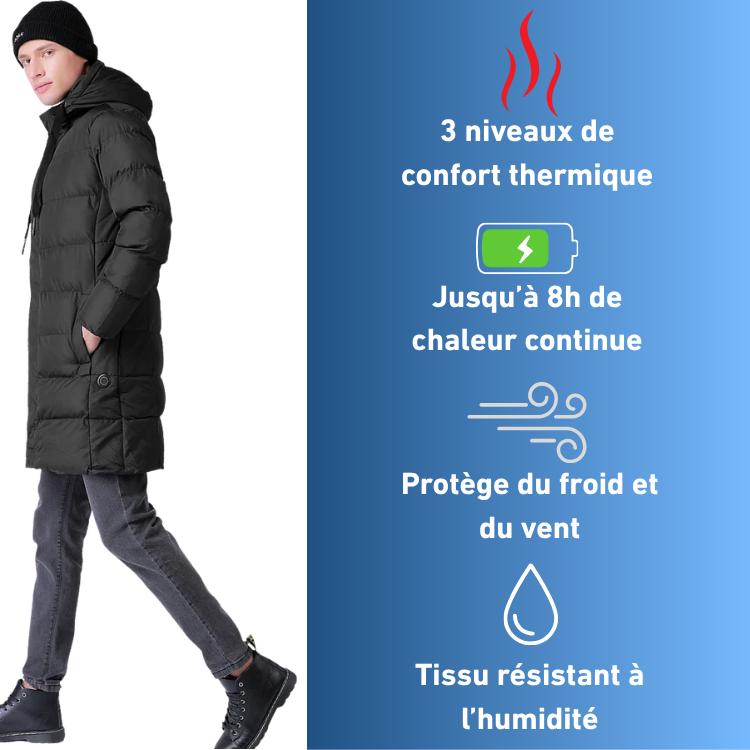 Veste Chauffante Hiver Douillette Homme Femme