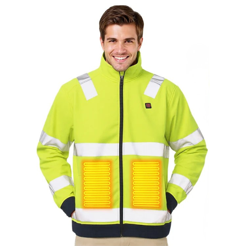 Veste Chauffante  Pro Haute Visibilité KeepWarm® - Manteau Sécurité Fluo USB Norme CE