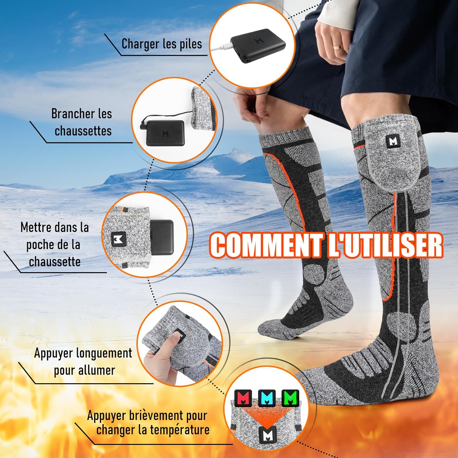 Chaussettes Chauffantes Confort